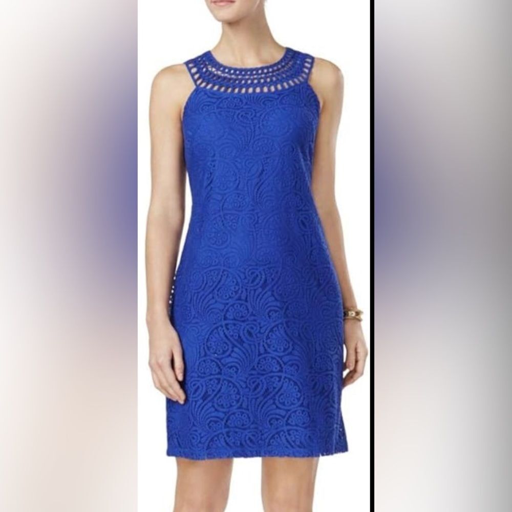 Jessica Howard Blue Lace Dress size 18